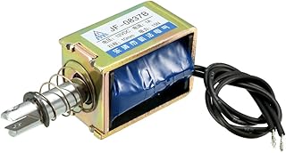 uxcell uxcell 12VDC 15N 10mm Stroke Pull Push Solenoid Electromagnet Open Frame Type Linear Motion JF-0837B 1pcs  - Image 1