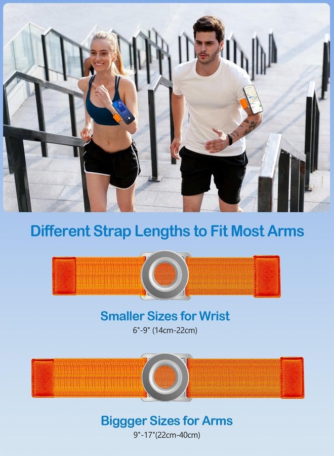 TOPGO Running Phone Holder for iPhone [360° Rotatable & Upgrade Anti-Drop] Magnetic Wrist Phone Holder, Magsafe Armband Compatible with iPhone 17 Pro and Android - Orange - Image 3