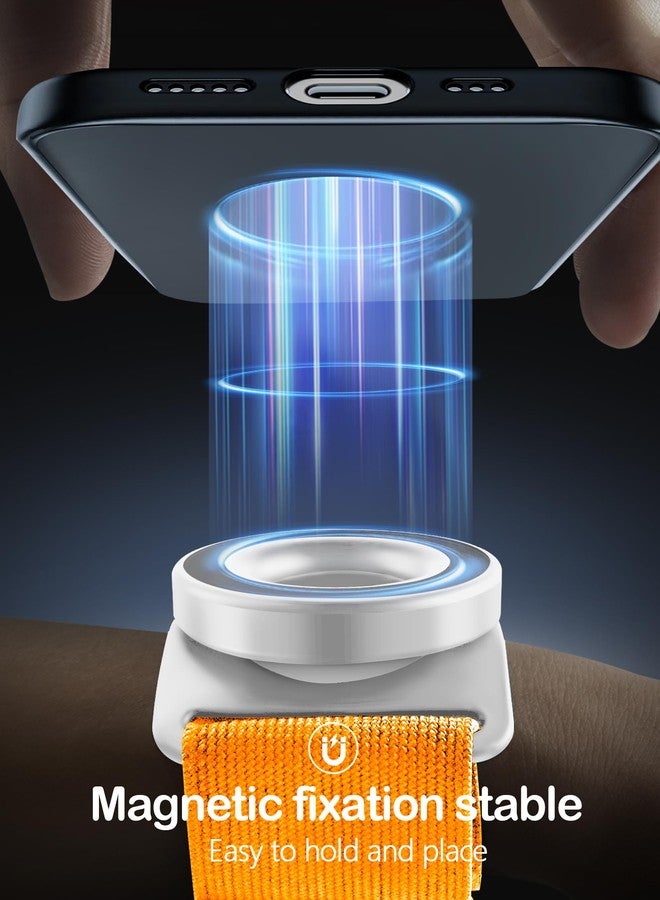 TOPGO Running Phone Holder for iPhone [360° Rotatable & Upgrade Anti-Drop] Magnetic Wrist Phone Holder, Magsafe Armband Compatible with iPhone 17 Pro and Android - Orange - Image 4