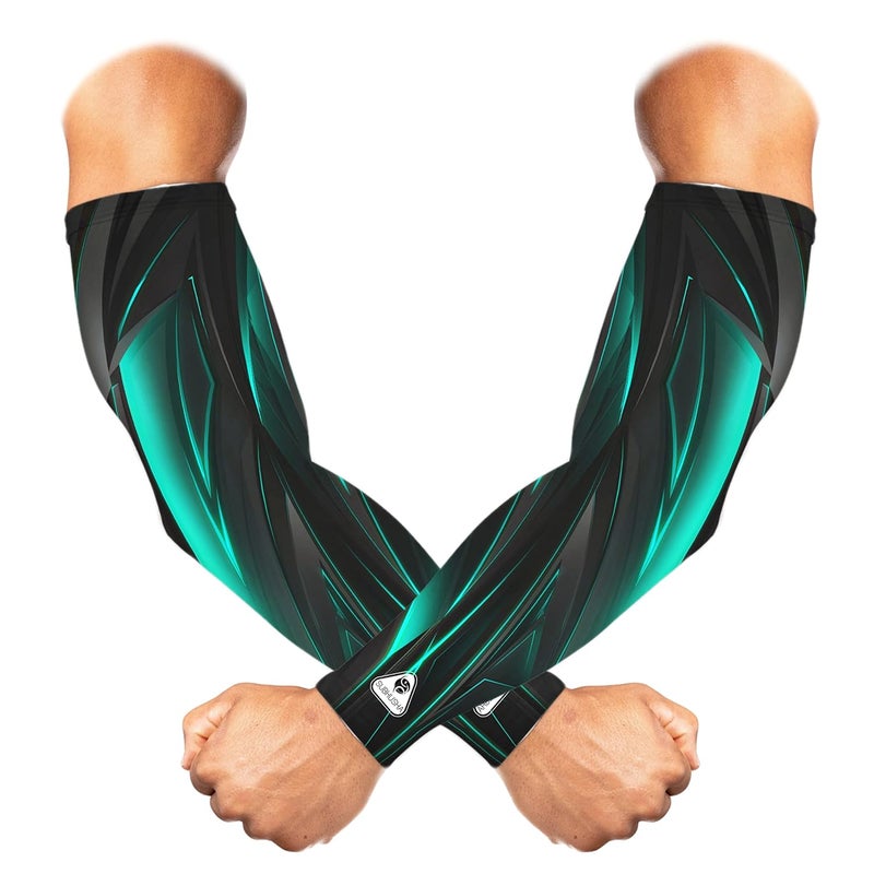 SUBHUSHA Arm Sleeve Unisex Sports Compression Sun Protection UV UPF 50 Cooling Sleeve Tattoo Cover Up Men & Women Cycling Cricket Biking Riding Golf Football Basketball & Running DP13 - Image 1