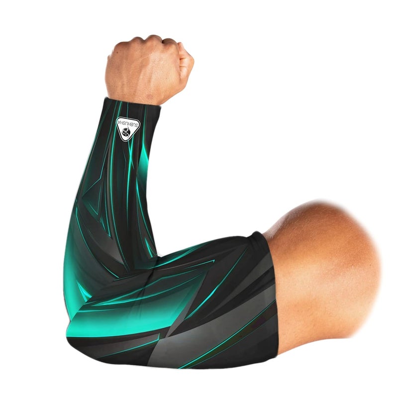 SUBHUSHA Arm Sleeve Unisex Sports Compression Sun Protection UV UPF 50 Cooling Sleeve Tattoo Cover Up Men & Women Cycling Cricket Biking Riding Golf Football Basketball & Running DP13 - Image 4