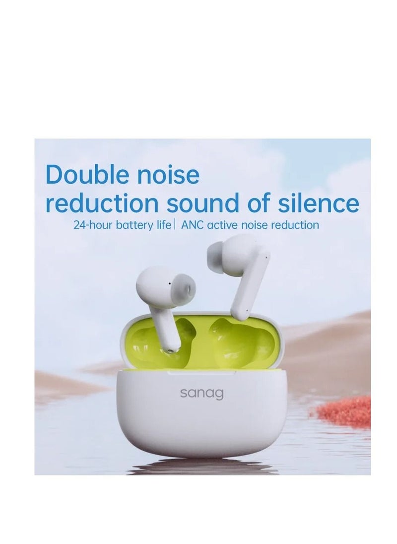 sanag - sanag T80s Pro BT5.1 Gaming Wireless In Ear Enc Noise Cancelling Water Proof Tws Bluetooth Earphone - Image 1