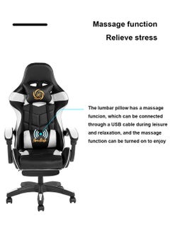 Video Gaming Chair High Back Racing Ergonomic Computer With Neck and Lumbar Support Massage  Swivel Desk Office Chair Retractable Footrest for Gamers - pzsku/Z11CFEDCE21C40EE42F93Z/45/_/1715064655/8eb1fbd5-5982-48cd-833f-311628ffa988