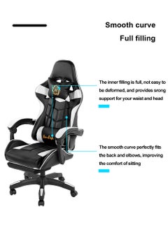 Video Gaming Chair High Back Racing Ergonomic Computer With Neck and Lumbar Support Massage  Swivel Desk Office Chair Retractable Footrest for Gamers - pzsku/Z11CFEDCE21C40EE42F93Z/45/_/1715064665/fd4ea9fc-c034-4100-a4d4-2c6471438014