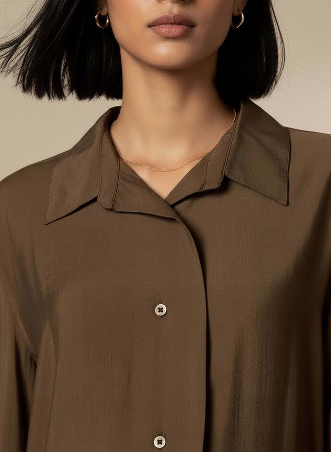 Splash FAV Regular Fit Viscose Top with Button Detail - Image 3