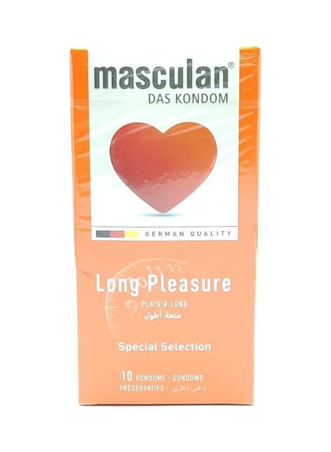 masculan 10-Piece Masculan Long Pleasure Condom - Image 1