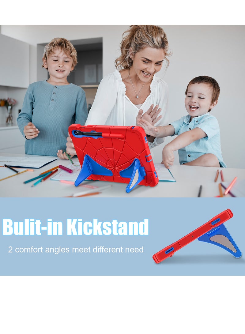 Case for Samsung Galaxy Tab S7/S8/S9(11-inch)/S9 FE(10.9-Inch) /S10 FE(11-Inch) Shockproof Protective Cover with Pencil Holder Shoulder Strap Kickstand for Kids Children - Image 2