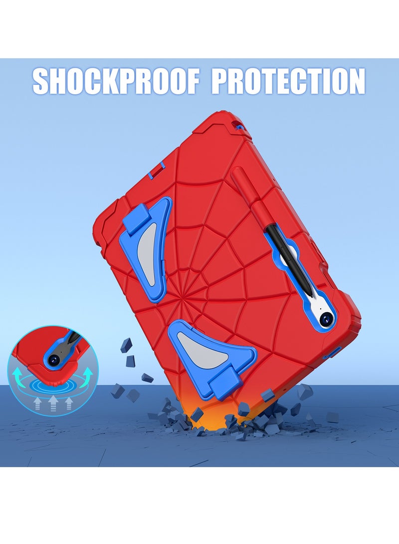 Case for Samsung Galaxy Tab S7/S8/S9(11-inch)/S9 FE(10.9-Inch) /S10 FE(11-Inch) Shockproof Protective Cover with Pencil Holder Shoulder Strap Kickstand for Kids Children - Image 3