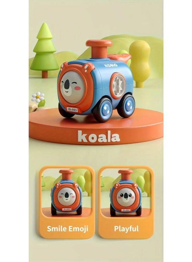 TOY GARDEN Baby Train Car Toys for Toddlers 1-3 - Press to Go Push Car, Infant Play Whistle Vehicle Toy Set - Fun and Engaging Gift for Little Ones - Image 2