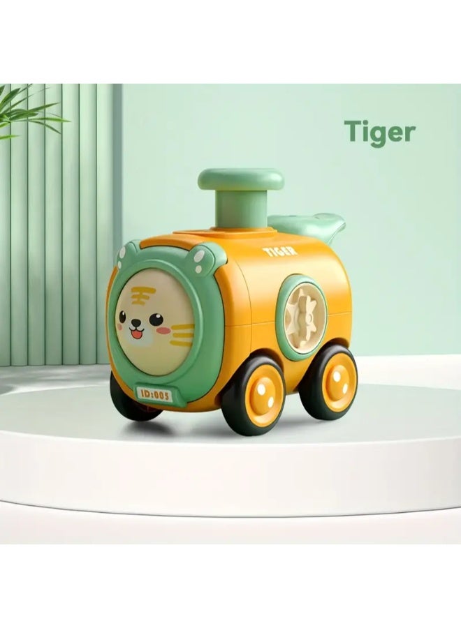 TOY GARDEN Baby Train Car Toys for Toddlers 1-3 - Press to Go Push Car, Infant Play Whistle Vehicle Toy Set - Fun and Engaging Gift for Little Ones - Image 3