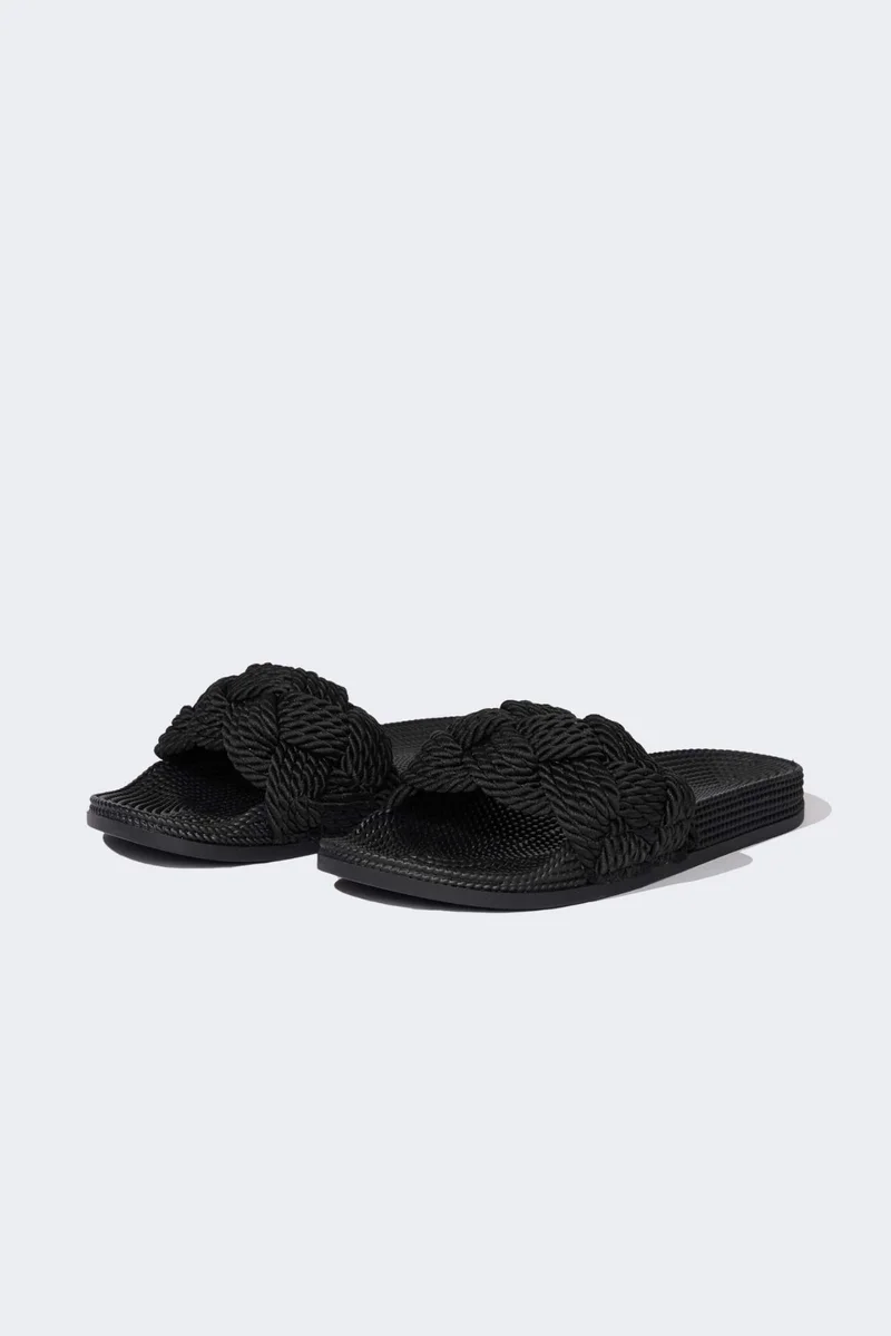 ديفاكتو Woman High Sole Single Strap Slippers