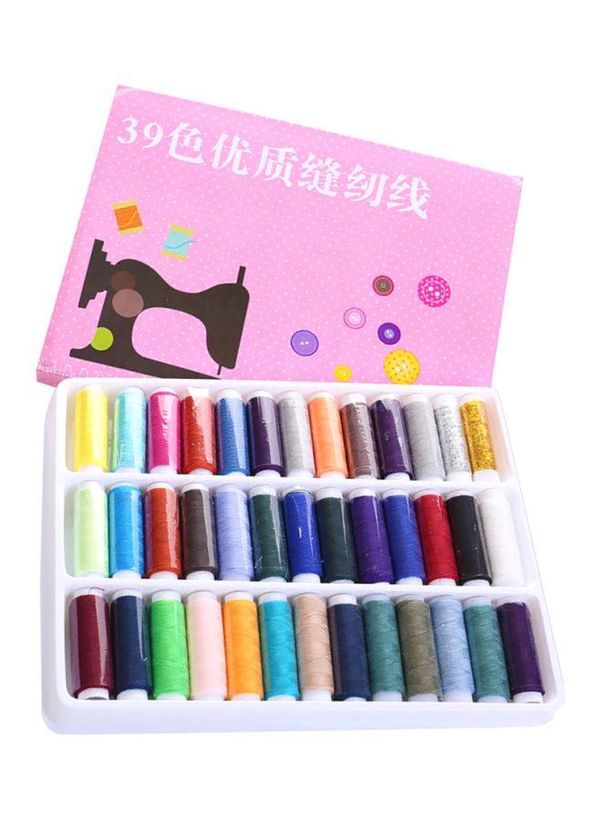 نيبمينينت طقم خيطان خياطة من 39 قطعة متعدد الألوان 30x3x25سم - Image 1