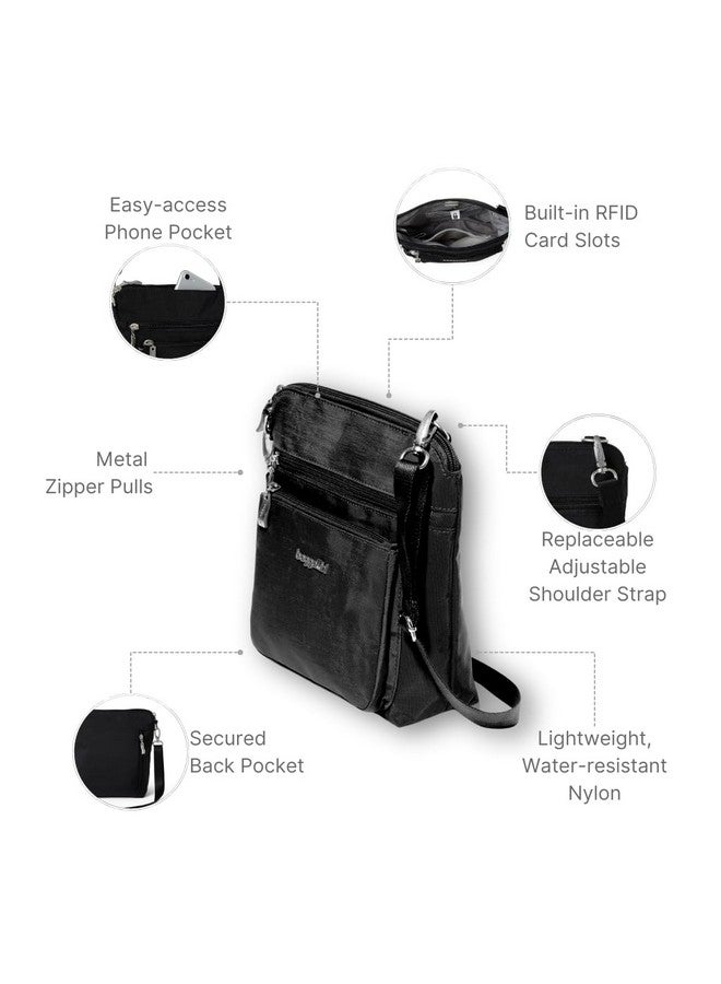 Baggallini Women's Modern Pocket Crossbody, Black - Image 2