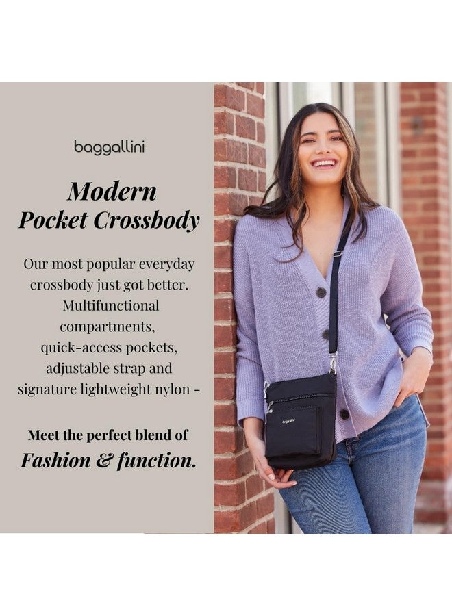 Baggallini Women's Modern Pocket Crossbody, Black - Image 1