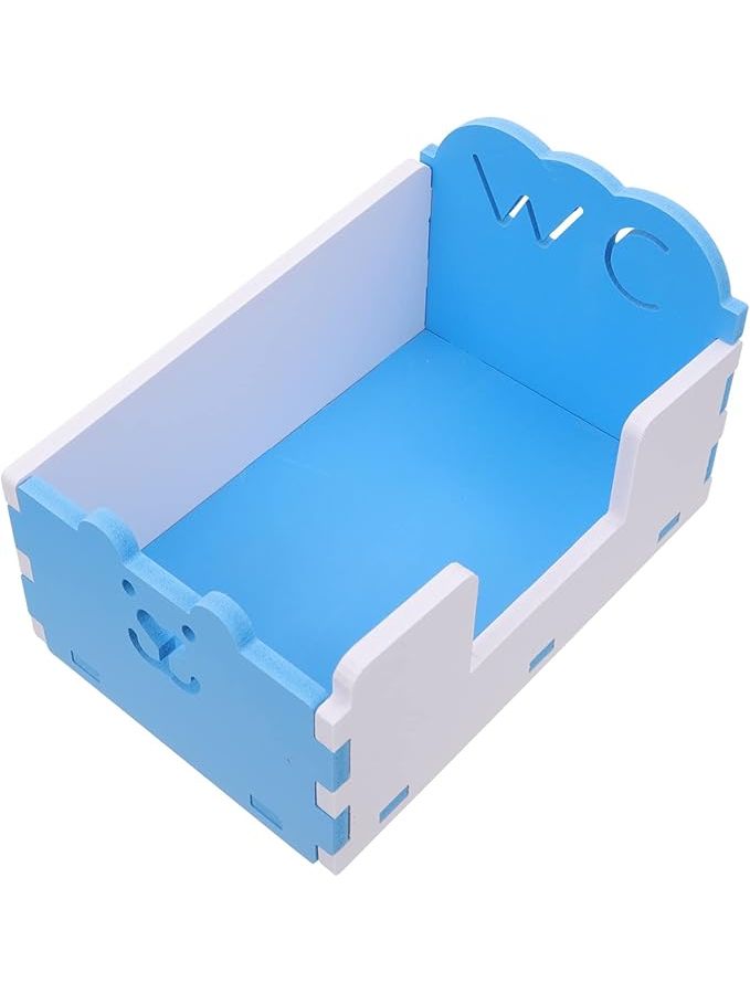 Detachable Hamster Toilet For Dwarf Hamsters Easy Clean Compact Design Prevents Spills 15x10cm Blue - Image 1