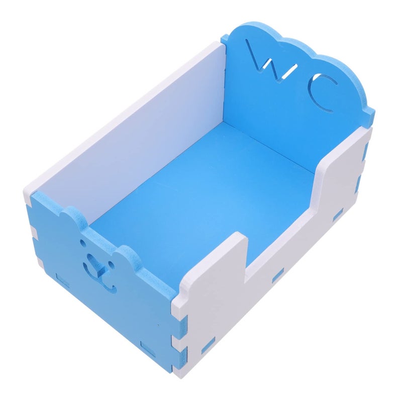 Detachable Hamster Toilet For Dwarf Hamsters Easy Clean Compact Design Prevents Spills 15x10cm Blue - Image 2