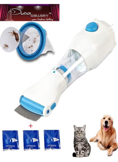 Trap Head Lice and Eggs Remover Hair V Comb Vacuums Machine for lice removed from Head Capture Removal, Allergy and Chemical Free