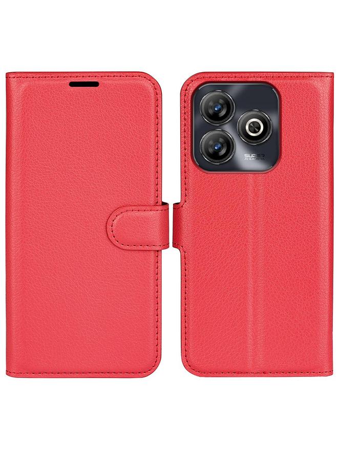 The Bros Case For ZTE Blade A75 Litchi Texture Horizontal Flip Leather Phone Case with Holder