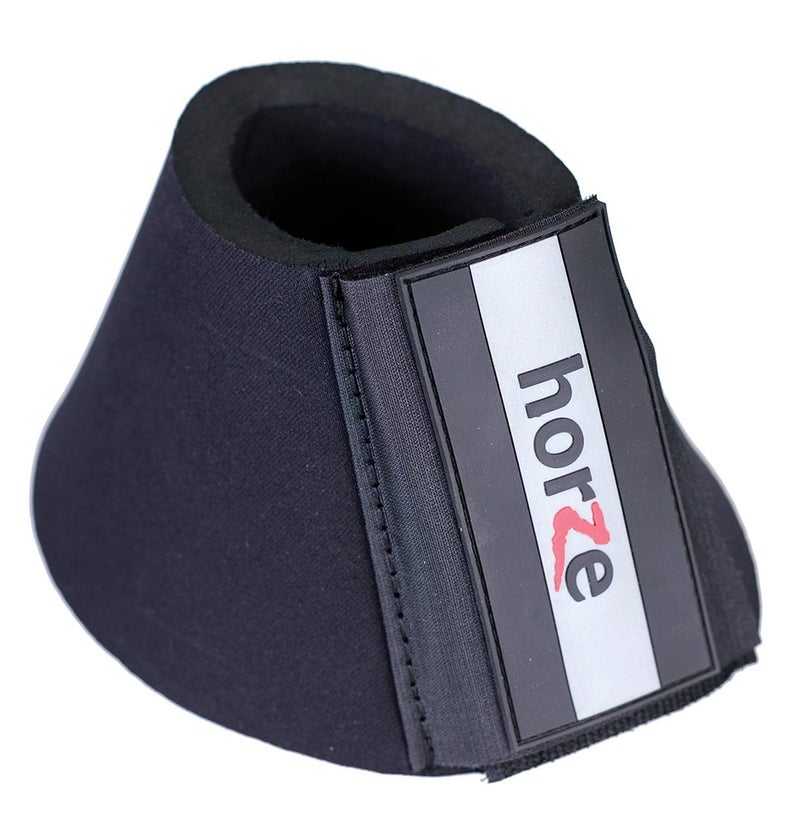 HORZE Pro Overreach Bell Boots for Horses Neoprene Pair with Quick Wrap Closure Durable Horse Leg Protection for Training Turnout and Trail Rides Shock Absorbing Horse Hoof Boots in - Image 2