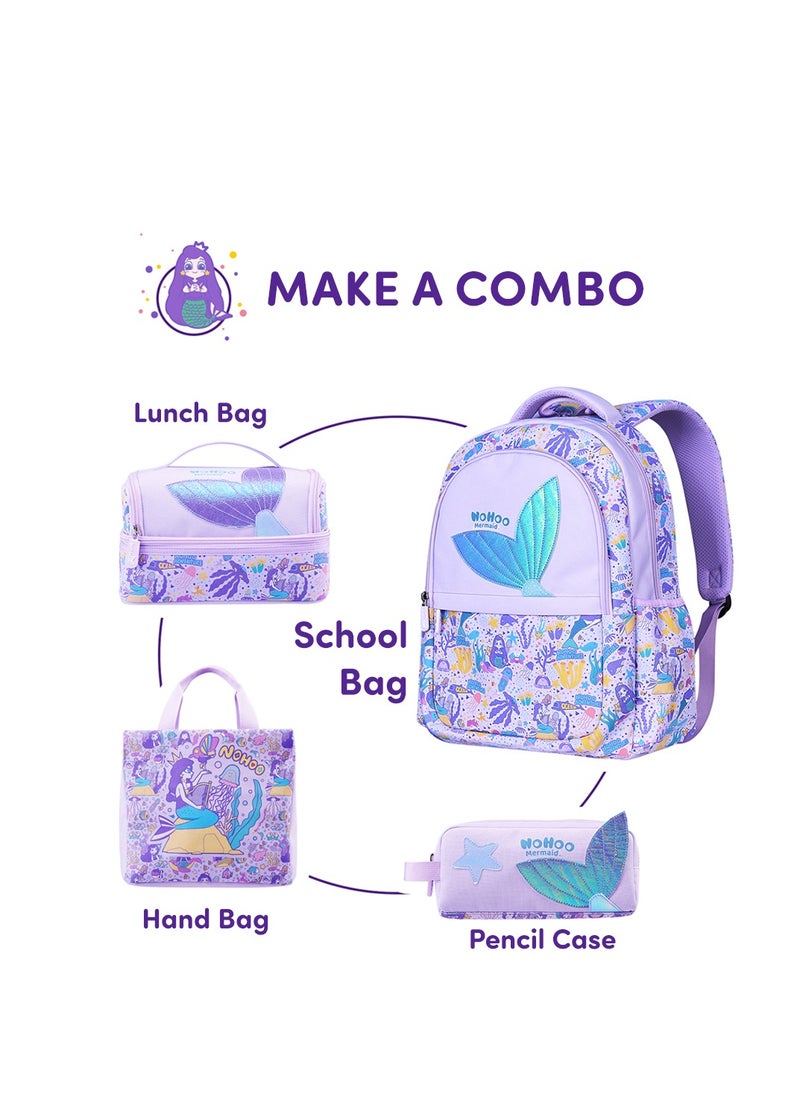 Kids 16 Inch School Bag With Handbag Combo Mermaid - Purple - pzsku/Z11D0AB3970E2A5255DFCZ/45/_/1707732655/f434f135-88b0-4d22-a62a-ed35ab22969b