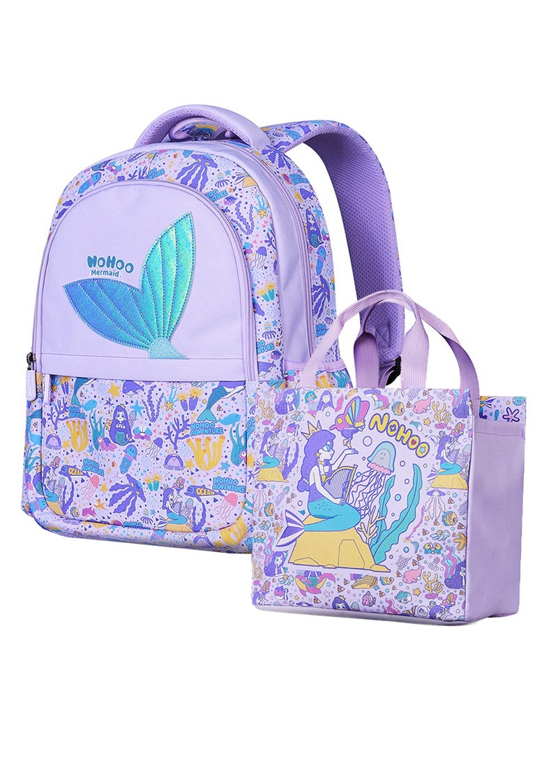 Kids 16 Inch School Bag With Handbag Combo Mermaid - Purple - pzsku/Z11D0AB3970E2A5255DFCZ/45/_/1708000241/3dcd3435-ff2f-4e33-b3be-49af73e81079