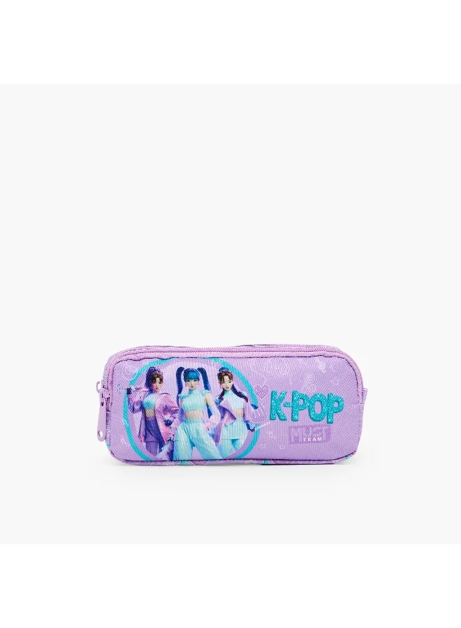 ماست K-Pop-Pouch-2 Cmprts- (Polyester) Multicolor \ 21?6?9