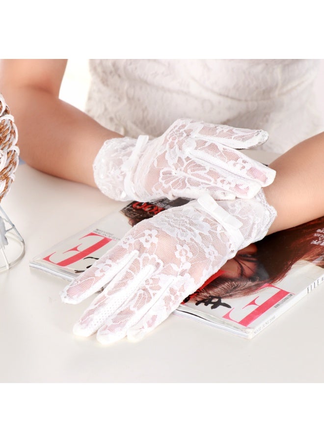 قفازات صيفية نسائية واقية من أشعة الشمس فوق البنفسجية قفازات قصيرة للسيدات للقيادة قابلة للمس - Image 1