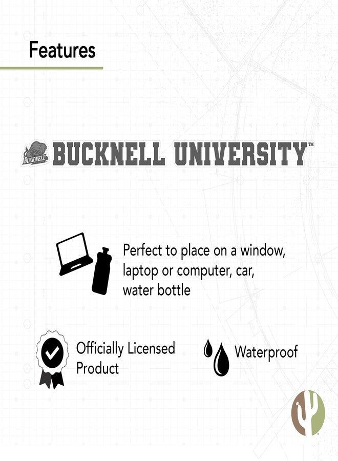 Desert Cactus Bucknell University Bison Name Logo Vinyl Decal Laptop Water Bottle Car Scrapbook (15 Inch Sticker) - Image 4