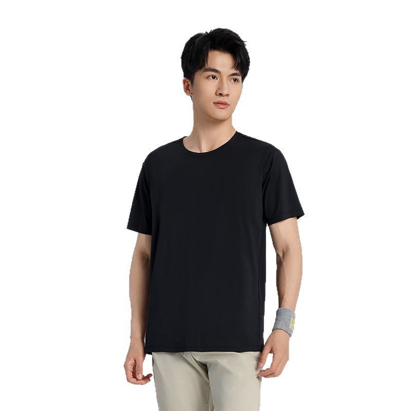 Quick-Dry Ice Silk Short Sleeve T-Shirt for Men and Women - Image 5