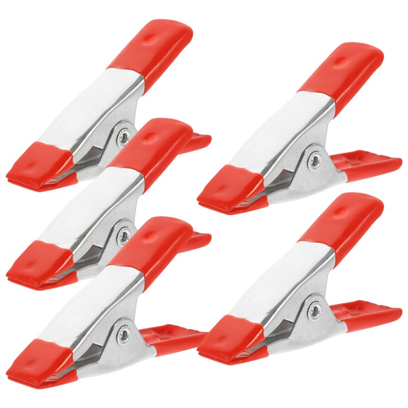 5 Pcs Heavy Duty Small Metal Spring Clamps For Woodworking Model Making Tent Mold Fixing - Image 2