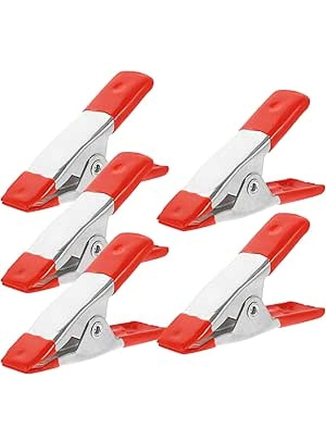 5 Pcs Heavy Duty Small Metal Spring Clamps For Woodworking Model Making Tent Mold Fixing - Image 1