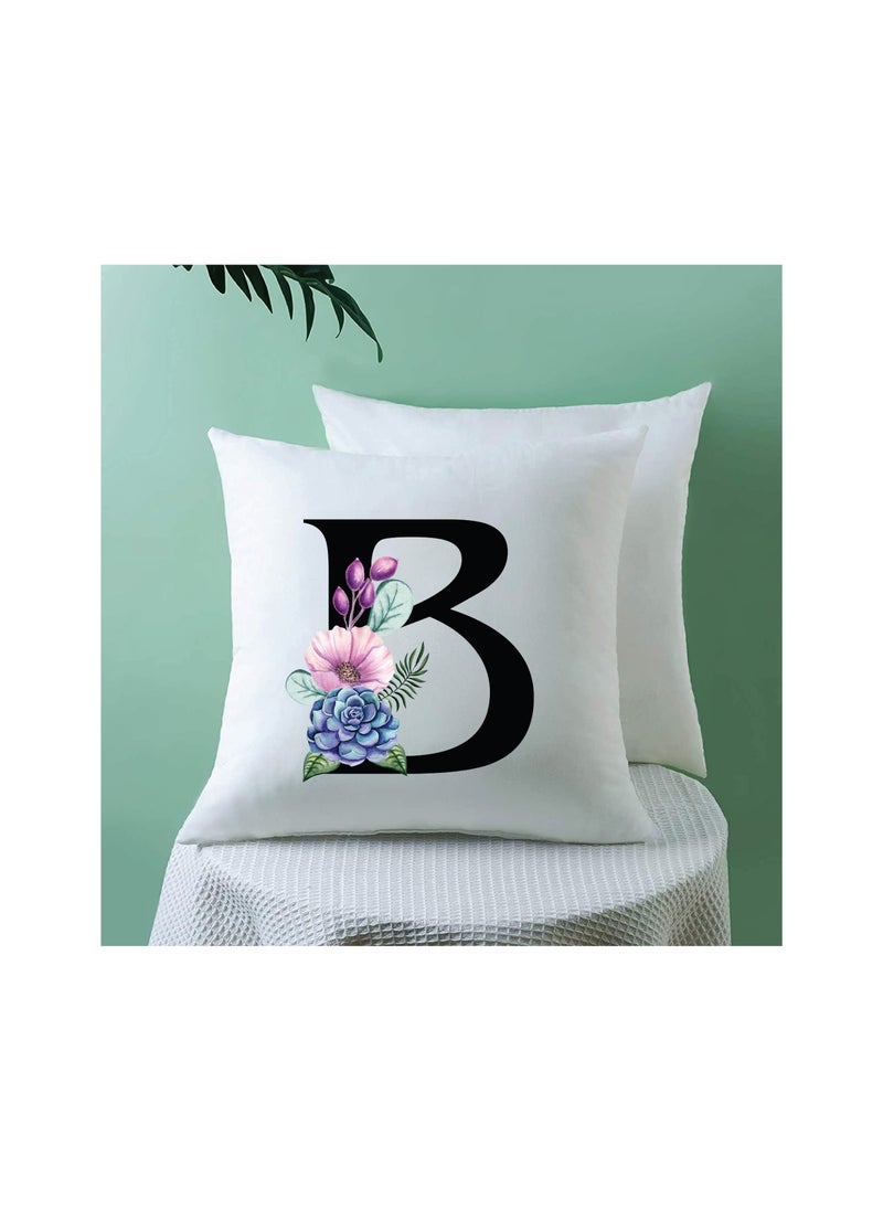 PRINTSHOP4ME Cushion Cover with Filler with Your Favorite Letter in the Alphabet Printed -Give as a Gift to a Friend or Loved one  - Image 3
