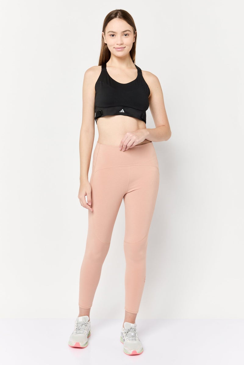 Adidas حمالة صدر رياضية نسائية فاخرة عالية الدعم مبطنة، سوداء - Image 2