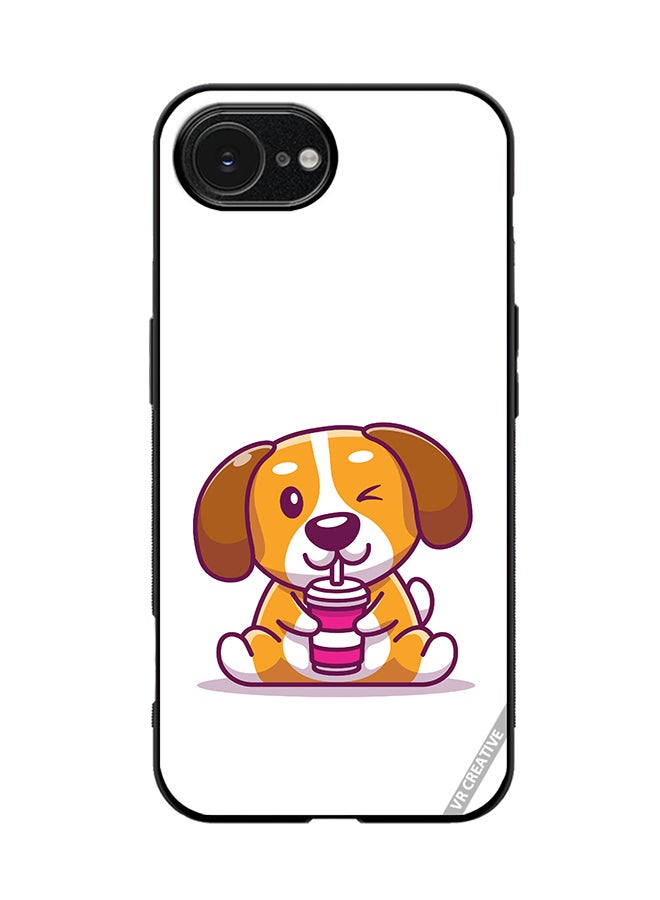 VR CREATIVE Protective Case Cover For Apple iPhone 16e Cute Dog Design Multicolour