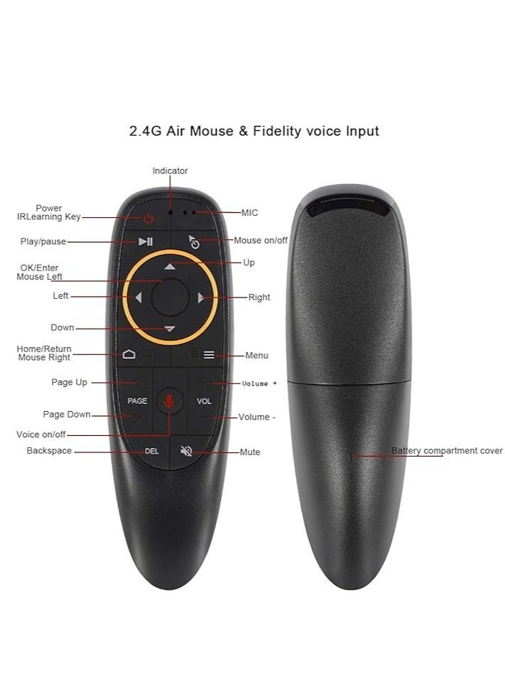 G10 Voice Air Fly Mouse, 2.4G Wireless 6 Axis Gyroscope Air Mouse Remote Control, IR Learning Controller for Android TV Box T9 H96 Max X96 X88 Mini M8s A95x - Image 5