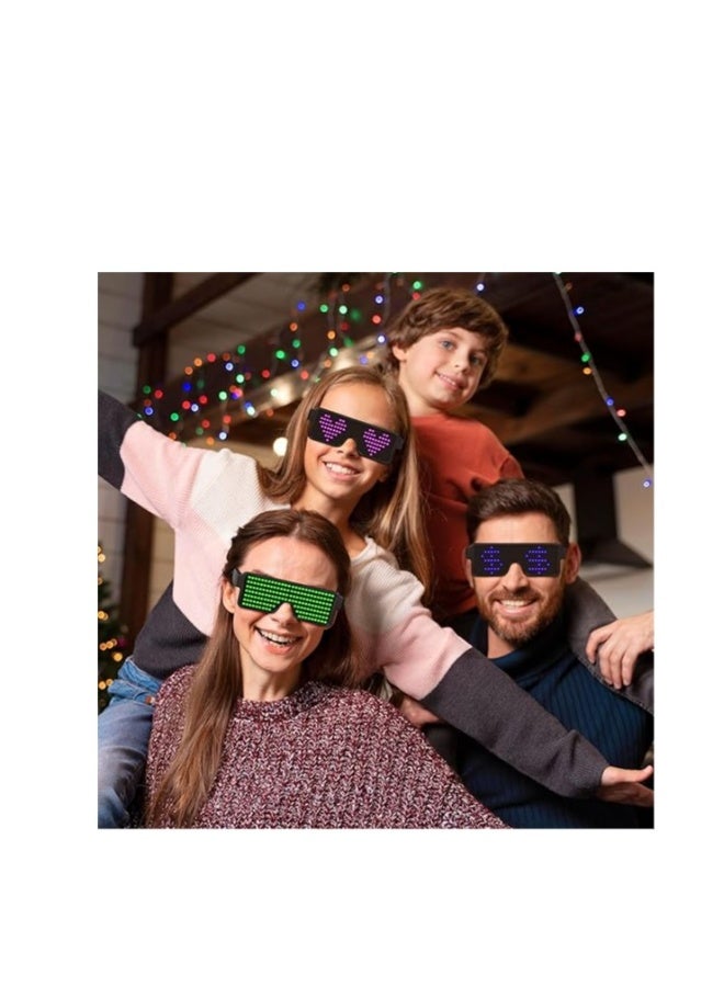 Wireless LED Light Up Glasses, USB Rechargeable Neon Party Glasses with 11 Flashing Patterns, Perfect for Nightclubs, Concerts, and Events - Image 4