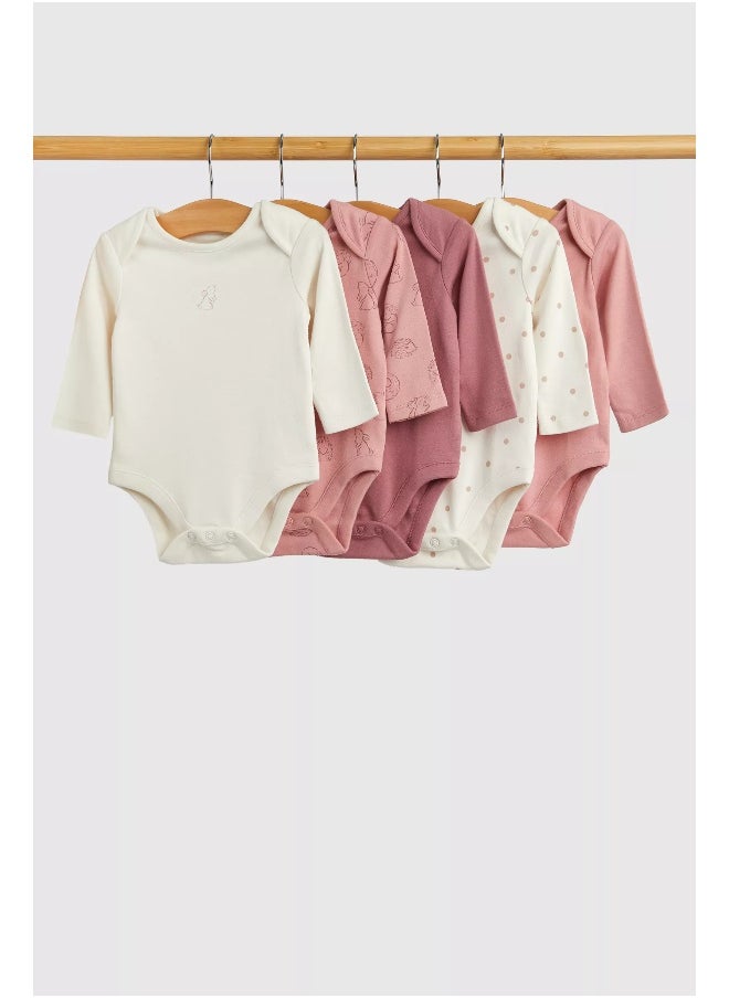 mothercare - أول مجموعة من بدلات الجسم ذات الأكمام الطويلة - عبوة من 5 قطع - Image 1