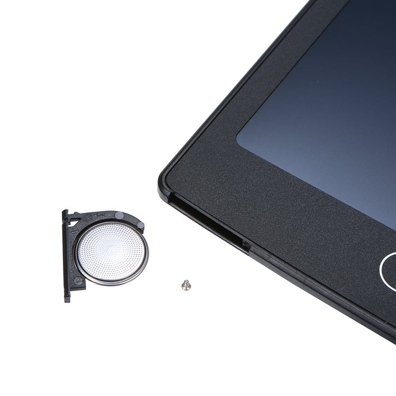 لوحة رسم LCD مقاس 8.5 بوصة محمولة، لوحة رقمية، دفتر ملاحظات كتابة، لوحة رسوميات إلكترونية، مذكر ملاحظات بخط عريض مع قلم إشعار (أسود) - Image 4