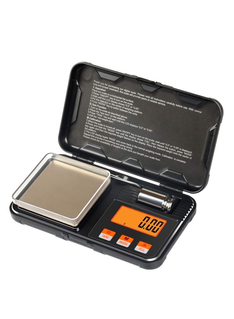 general Digital Scale Gram Scale With Pocket Size Calibration Weight,6 Units Conversion, LCD Back-Lit Display, Use For Jewelry Gold Food Powder Spice (50g/0.001g) - Image 1