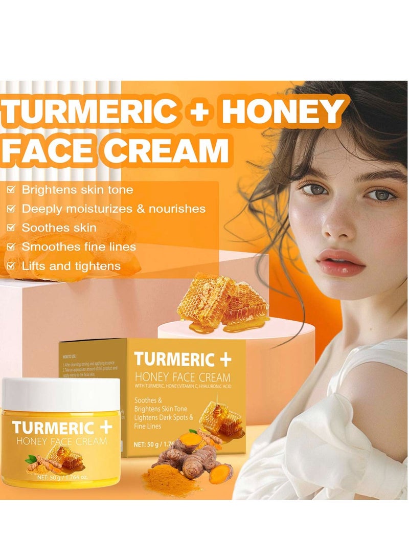 سوفازين كريم وجه بالكركم للعناية بالبشرة - لوشن طبيعي لتوحيد لون البشرة للوجه والجسم - ينظف البشرة، يحارب حب الشباب، يوحد اللون، يعالج أضرار الشمس، 50 جرام / 1.76 أونصة - Image 2