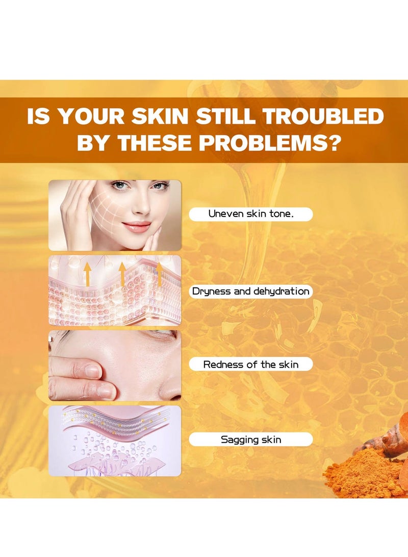 سوفازين كريم وجه بالكركم للعناية بالبشرة - لوشن طبيعي لتوحيد لون البشرة للوجه والجسم - ينظف البشرة، يحارب حب الشباب، يوحد اللون، يعالج أضرار الشمس، 50 جرام / 1.76 أونصة - Image 3