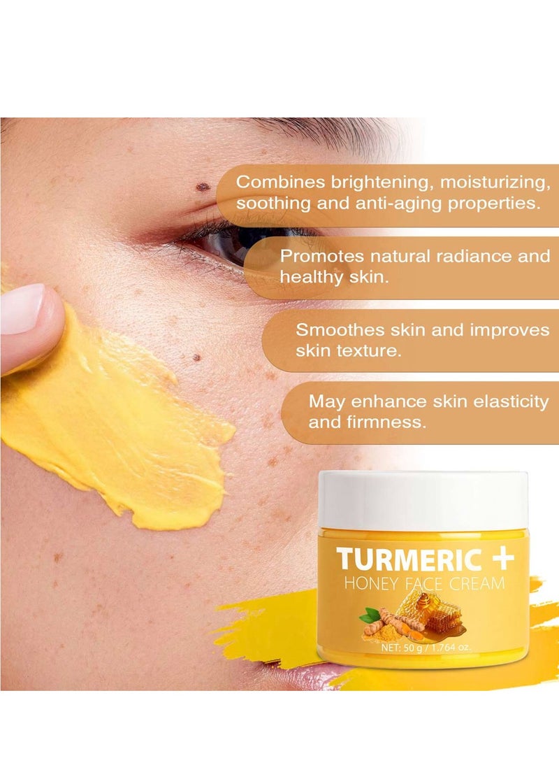 سوفازين كريم وجه بالكركم للعناية بالبشرة - لوشن طبيعي لتوحيد لون البشرة للوجه والجسم - ينظف البشرة، يحارب حب الشباب، يوحد اللون، يعالج أضرار الشمس، 50 جرام / 1.76 أونصة - Image 4