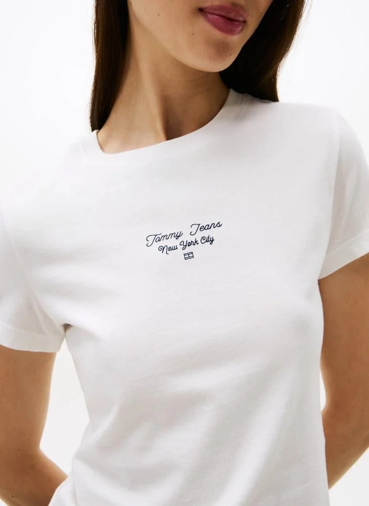 TOMMY JEANS Logo Crew Neck T-Shirt