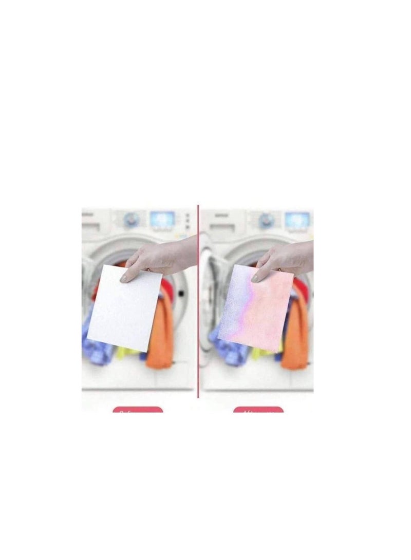 Dirt Collector, Color Catcher for Laundry, 50 Pack Colored Laundry Sheets Essential for Home Use, Preserves the Original Color of Clothes - Image 2