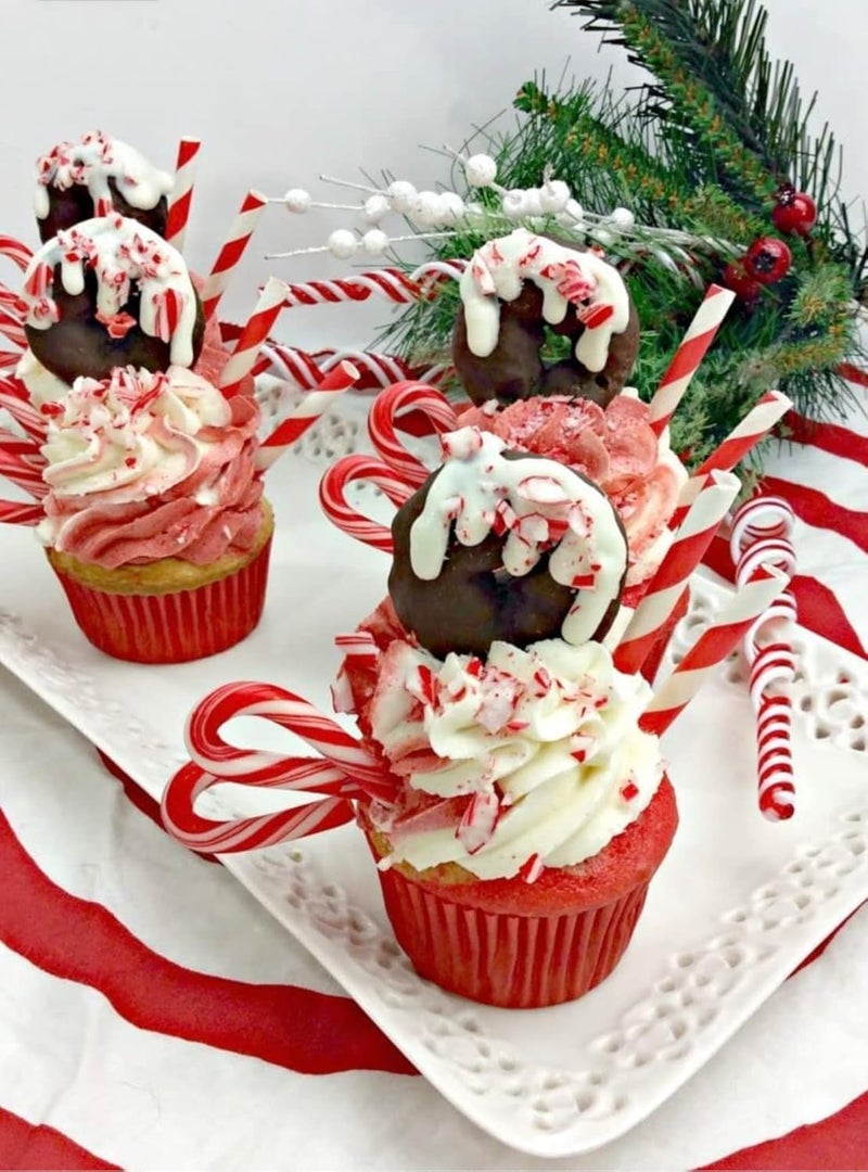 عصا حلوى النعناع الصغيرة (96 حلوى مغلفة بشكل فردي) حلوى عيد الميلاد بالجملة | مع ملصق FUN مجاني لشحنات نفس اليوم - Image 3