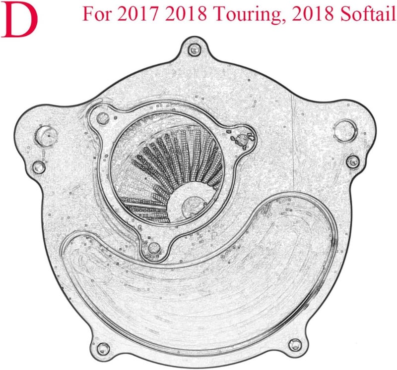 QASULER Motorcycle Air Filter for Harley Models - Image 5