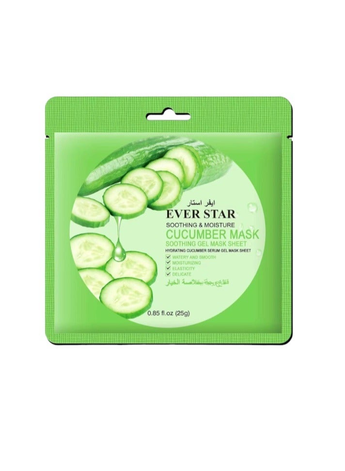 Ever star Soothing And Moisture Cucumber Mask One Piece 25g - Image 1
