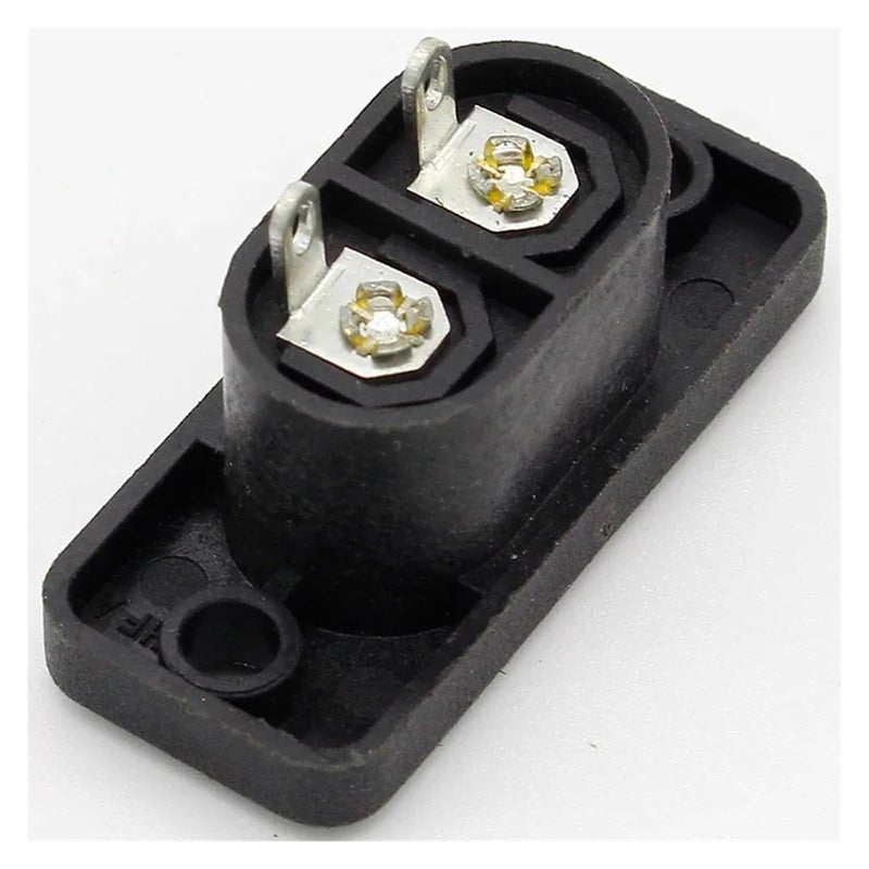 مقبس من نوع AC250V بقدرة 2.5A، عدد 5 قطع، بمواصفات 2Pin وفقًا لمعيار IEC 320 C8، من نوع Screw Inlet Socket، موديل VUQLDHAYZ - Image 2
