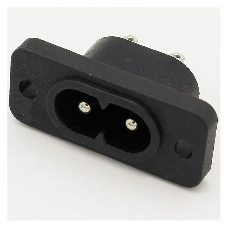 مقبس من نوع AC250V بقدرة 2.5A، عدد 5 قطع، بمواصفات 2Pin وفقًا لمعيار IEC 320 C8، من نوع Screw Inlet Socket، موديل VUQLDHAYZ - Image 3