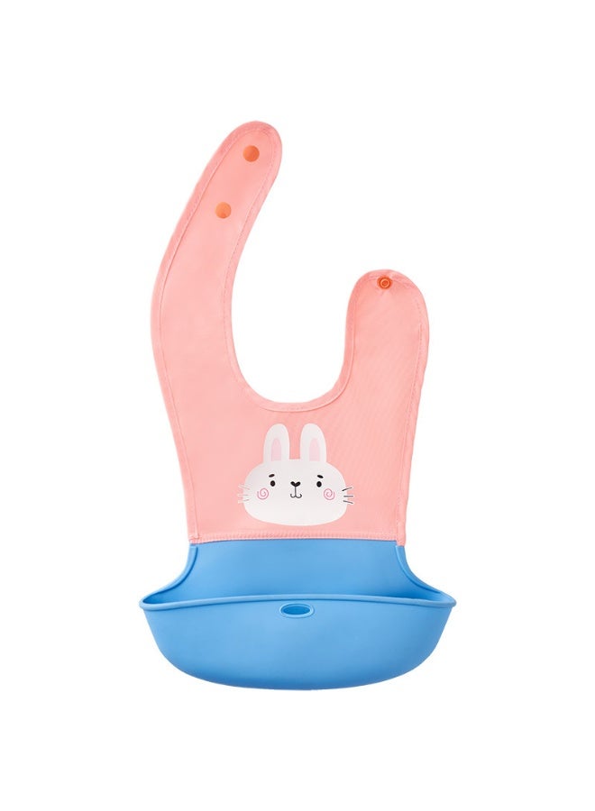 DOOKOO 2 PCS Baby Silicone Bibs With Storage Boxs and 2 Spoons, Infant Feeding Bib with Pocket for Boys Girls, Waterproof Adjustable，Silicone Baby Feeding Set, Self Feeding Spoons Forks Sippy Cup Adjustable Bib, for 6+ Months - Image 4